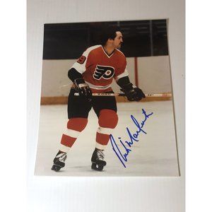 Rick MacLeish Signed 8x10 Philadelphia Flyers Hockey Photo